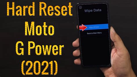 Press the Power button to restart in Recovery mode. . Factory reset moto g power